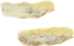 *Snowshoe Rabbit Feet, Natural Cream