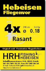 HRH Vorfach Kont. 0.18 / 250cm Rasant