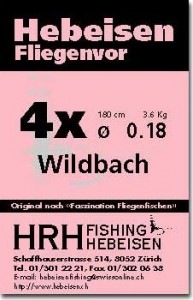 HRH Vorfach Kont. 0.18 / 180cm Wildbach