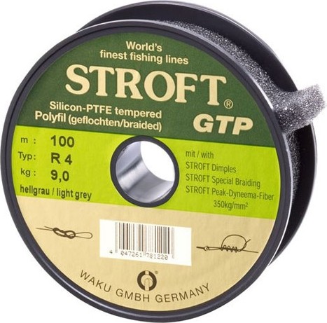 STROFT GTP R 150 m Geflochtene Angelschnur hellgrau light grey von R6 bis R12